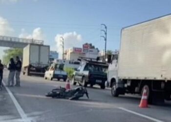 Motociclista morre e outros fica ferido em acidente nesta manhã na BR-230, entre Santa Rita e João Pessoa
