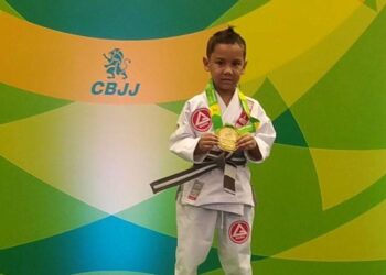 Aos cinco anos, paraibano Heytor Henrique brilha em São Paulo e é campeão Brasileiro de Jiu-Jitsu Kids
